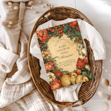 ヴィンテージ フラワーベイビー アニマル ベイビー シャワー