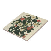 ヴィンテージ フラワーリース, アンティーク ガーデン ローズ 花 タイル (側面)