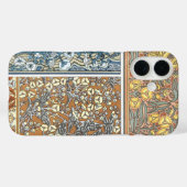 ヴィンテージ フラワール アールヌーヴォー、矢じり花 Case-Mate iPhoneケース (裏面 (横))