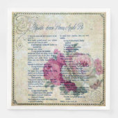 ヴィンテージ フラワーレシピ エフェメラ デコパージュ (正面)