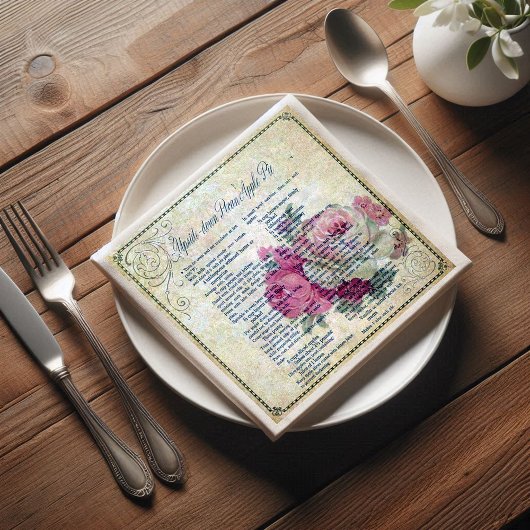 ヴィンテージ フラワーレシピ エフェメラ デコパージュ