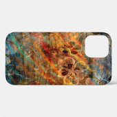 ヴィンテージ フラワー アブストラクト アート Case-Mate iPhoneケース (裏面 (横))