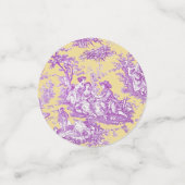 ヴィンテージ フラワー イエロー パープル トワール ド ジュー コンフェッティ (スモール正面)