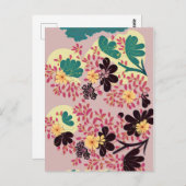 ヴィンテージ フラワー インビテーション (正面/裏面)