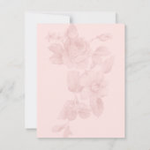 ヴィンテージ フラワー ウェディング | テーブル番号 招待状 (裏面)