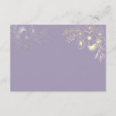 ヴィンテージ フラワー ウェディング デイテール エンクロージャーカード (裏面)