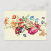 ヴィンテージ フラワー ウェディング レセプション 詳細カード エンクロージャーカード (裏面)