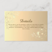 ヴィンテージ フラワー ウェディング 詳細 封入カード エンクロージャーカード (正面)