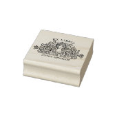 ヴィンテージ フラワー ウーマン 図書館 本 エクセ リブリス ラバースタンプ (スタンプ)