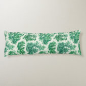 ヴィンテージ フラワー グリーン トワール ドゥ ジュイ ボディピロー (裏面)