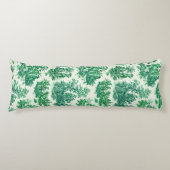 ヴィンテージ フラワー グリーン トワール ドゥ ジュイ ボディピロー (正面)