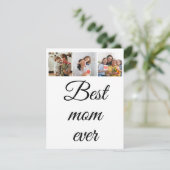 ヴィンテージ フラワー コラージュ フォト 母の日 カード (スタンド正面)