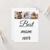 ヴィンテージ フラワー コラージュ フォト 母の日 カード (正面/裏面インサイチュ)