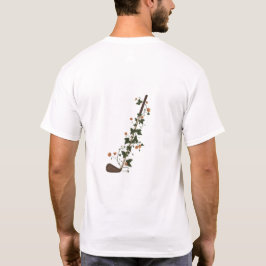 ヴィンテージ フラワー ゴルフクラブ メンズ バック グラフィックTシャツ Tシャツ