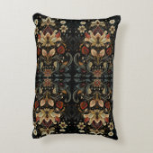 ヴィンテージ フラワー タペストリー アート プリント アクセントクッション (裏面(縦))