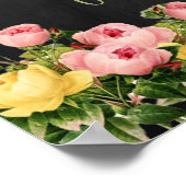 ヴィンテージ フラワー チョークボード ウェディング ウェルカム サイン (角)