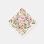 ヴィンテージ フラワー ナプキン スタンダードカクテルナプキン (角)