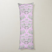 ヴィンテージ フラワー ピンク トワルドジュー ブライダルシャワー ボディピロー (裏面 (縦))