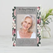 ヴィンテージ フラワー フォト 追悼式 プログラム (スタンド正面)