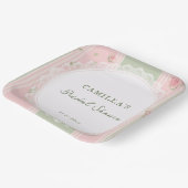 ヴィンテージ フラワー ブライダル シャワー ペーパープレート (傾斜あり)