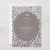 ヴィンテージ フラワー ブライダル シャワー 招待状 (正面)