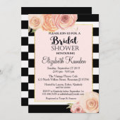 ヴィンテージ フラワー ブライダル シャワー 招待状 語り継ぐ (正面/裏面)