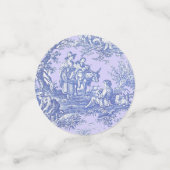 ヴィンテージ フラワー ブルー パープル トワール ド ジュー コンフェッティ (スモール正面)