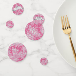 ヴィンテージ フラワー ホットピンク トワルドジュー シャワー コンフェッティ