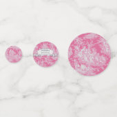 ヴィンテージ フラワー ホットピンク トワルドジュー シャワー コンフェッティ (正面)