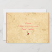 ヴィンテージ フラワー ボーダー ブライダル シャワー 招待状 (裏面)