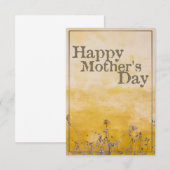 ヴィンテージ フラワー メドウの母の日 - 英語 (正面/裏面)