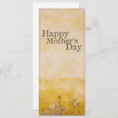 ヴィンテージ フラワー メドウの母の日 - 英語 (正面/裏面)