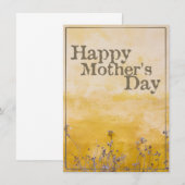 ヴィンテージ フラワー メドウの母の日 - 英語 (正面/裏面)