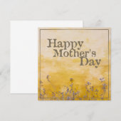 ヴィンテージ フラワー メドウの母の日 - 英語 (正面/裏面)
