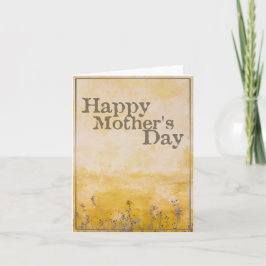 ヴィンテージ フラワー メドウの母の日 - 英語 カード
