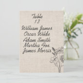 ヴィンテージ フラワー ラスティック ウェディング 案内状 (スタンド正面)