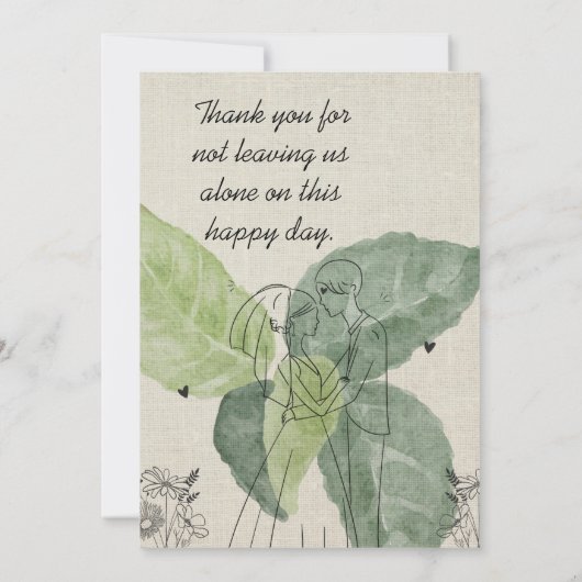 ヴィンテージ フラワー ラスティック ウェディング 案内状 (裏面)