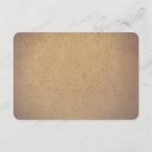 ヴィンテージ フラワー ラスティック ウェディング RSVP カード (裏面)