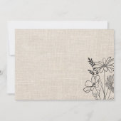 ヴィンテージ フラワー ラスティック サンキューカード (裏面)