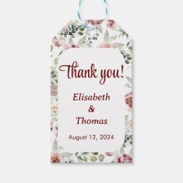 ヴィンテージ フラワー ロマンティック パステル ギフトタグ