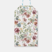 ヴィンテージ フラワー ロマンティック パステル ギフトタグ (裏面)