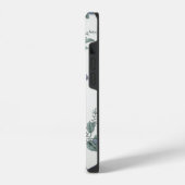 ヴィンテージ フラワー 壁紙 iPhoneケース (左側面)