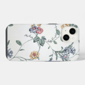 ヴィンテージ フラワー 壁紙 iPhoneケース (裏面横)