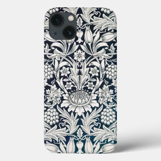 ヴィンテージ フラワー 柄 ウィリアム・モリス Case-Mate iPhoneケース (裏面)