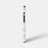 ヴィンテージ フラワー 模様 iPhoneケース (左側面)