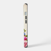 ヴィンテージ フラワー iPhone 15ケース (左側面)