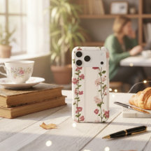 ヴィンテージ フラワー iPhone 17 カバー