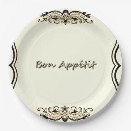 ヴィンテージ-フランスのデザイン-紙プレート(c) ペーパープレート