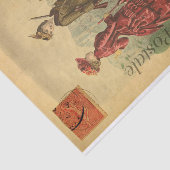 ヴィンテージ フランスのファッション衣装の女性 薄葉紙 (詳細)