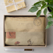 ヴィンテージ フランスのファッション衣装の女性 薄葉紙 (ギフト)